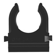 Держатель с фиксатором d=20 мм, черный, ДКС 51020A