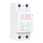 Реле напряжения Зубр 63А с термозащитой, 2 модуля, Zubr D2-63 RED