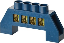 Нулевая шина на 4 отверстия в пластиковом корпусе, BC-6В