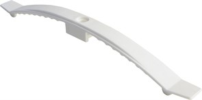 Кабельный зажим двухсторонний на 16 проводов под дюбель, 242мм, белый