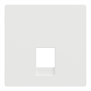 Накладка телефонной розетки RJ11/RJ12, белый матовый, Merten