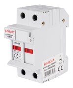 Держатель предохранителей 10х38 до 32А, DC, 2 полюса, на дин-рейку, e.fuse.gpv.1038.h2 Enext