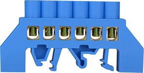 Шина на нулевая на 6 отверстий, в изолированном корпусе, ВС – 3В