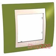 Рамка 1 пост, фисташковый, Unica MGU6.002.566 Schneider