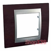 Рамка 1 пост, венге, Unica MGU66.002.0M3 Schneider