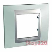 Рамка 1 пост, изумрудный, Unica MGU66.002.094 Schneider