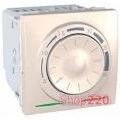 Термостат поворотный, 2 модуля, слоновая кость, Unica MGU3.501.25 Schneider