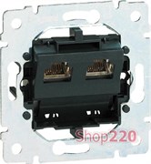 Механизм розетки телефонной двойной RJ 11, Galea Life 775939 Legrand