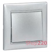 Механизм кнопки 1-клавишной, алюминий, Legrand 770111 Valena