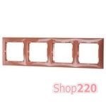 Рамка 4 поста, &quot;Терра&quot;, 770014 Legrand Valena