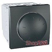 Диммер 400Вт, 2 модуля, графит, Unica Top MGU3.511.12 Schneider