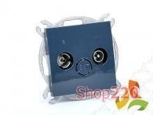 Механизм розетки ТВ +радио, антрацит, Fiorena