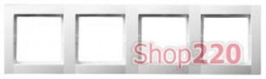 Рамка 4 поста, белый, Polo Fiorena 22011902