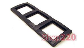 Рамка 3 поста, антрацит, 22011820 Fiorena Polo