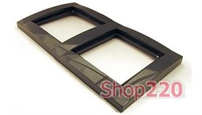 Рамка 2 поста, антрацит, 22011720 Fiorena Polo