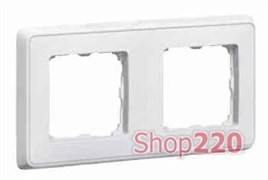 Рамка 2 поста, белый, 773652 Legrand Cariva