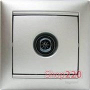 Механизм розетки TV проходной, 2400 МГц 15дБ, алюминий, Legrand 770131 Valena
