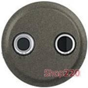 Панель розетки ТВ двойной, графит, 64932 Legrand Celiane