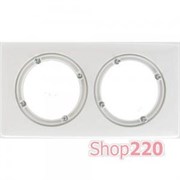 Рамка 2 поста IP44, белая, 69072 Legrand