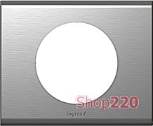 Рамка 1 пост, фактурная сталь, 69101 Legrand Celiane