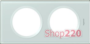 Рамка 2 поста, смальта белая глина, 69312 Legrand Celiane