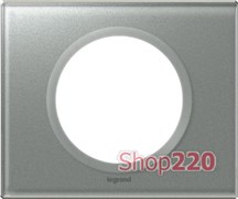 Рамка 1 пост, смальта металлик, 69341 Legrand Celiane