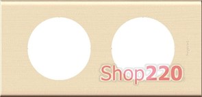 Рамка 2 поста, дерево клен, 69212 Legrand Celiane