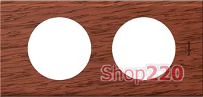 Рамка 2 поста, дерево орех, 69222 Legrand Celiane