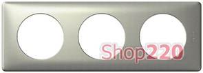 Рамка 3 поста, титан, 68903 Celiane Legrand