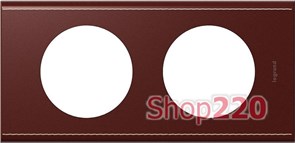 Рамка 2 поста, кожа классик, 69292 Legrand Celiane