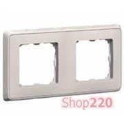 Рамка 2 поста, песок, 773682 Legrand Cariva