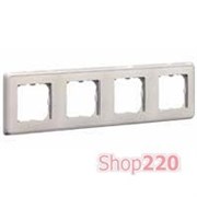 Рамка 4 поста, песок, 773684 Legrand Cariva