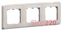 Рамка 3 поста, песок, 773683 Legrand Cariva