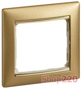 РАМКА 1 ПОСТ, МАТОВОЕ ЗОЛОТО, 770301 LEGRAND VALENA