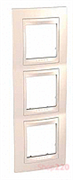 Рамка 3 поста, слоновая кость, вертикальная, Unica MGU6.006V.25 Schneider