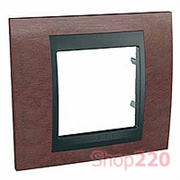 Рамка 1 пост, табак, Unica MGU66.002.2M4 Schneider