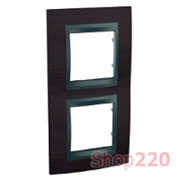Рамка 2 поста, венге, вертикальная Unica MGU66.004V.2M3 Schneider
