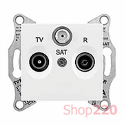 Розетка TV/R/SAT оконечная, белый, Sedna SDN3501321 Schneider