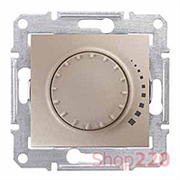 Диммер индуктивный поворотно-нажимной, титан, Sedna SDN2200568 Schneider