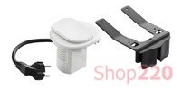 Лючок настольный с USB и электрической розеткой, белый, 54085 Legrand