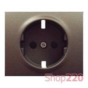 Панель розетки с защитными шторками, темная бронза, 771221 Legrand Galea Life