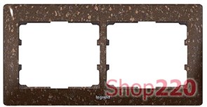 Рамка 2 поста, темное какао, 771702 Legrand