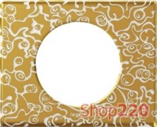 Рамка 1 пост, фарфор "Золотая феерия", 69331 Legrand