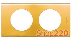 Рамка 2 поста, золото, 69132 Legrand