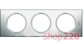 Рамка 3 поста, зеркало, 69123 Legrand