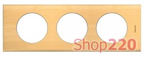 Рамка 3 поста, бамбук, 69243 Legrand