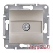 Розетка SAT конечная, бронза, EPH3700169 Asfora Schneider