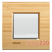 Рамка прямоугольная, 1 пост, цвет Бамбук