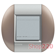 Рамка овальная, 1 пост, цвет Бронзовый