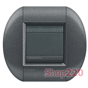 Рамка овальная, 1 пост, цвет Графит